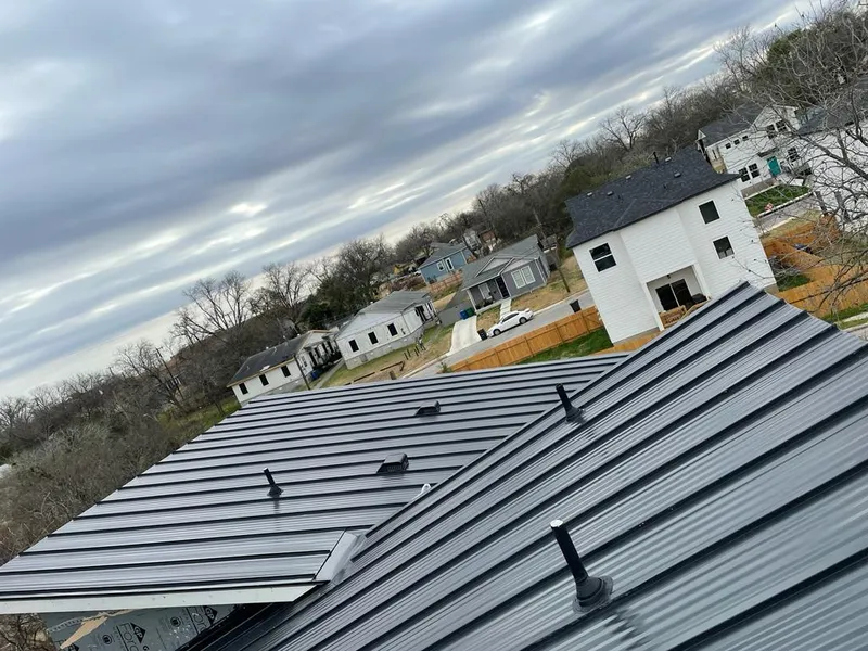 Standing seam metal roof panels with vents for Skylight Repair in Duryea
